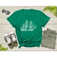 thumbnail image 1 of Sailing Pirate Ship Boat in the Water Hand Drawn Vessel Sail T-Shirt Sailboat Lover Sailor Gift T Shirt for Men Women Kids Boys Girls Tshirt, 1 of 8