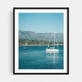 thumbnail image 1 of Sailing Santa Barbara 02 - Santa Barbara California Photography Seascape Sailboat Coastal Harbor Landscape Nautical Black Framed Wall Art Print 11 x 14 inches, 1 of 4