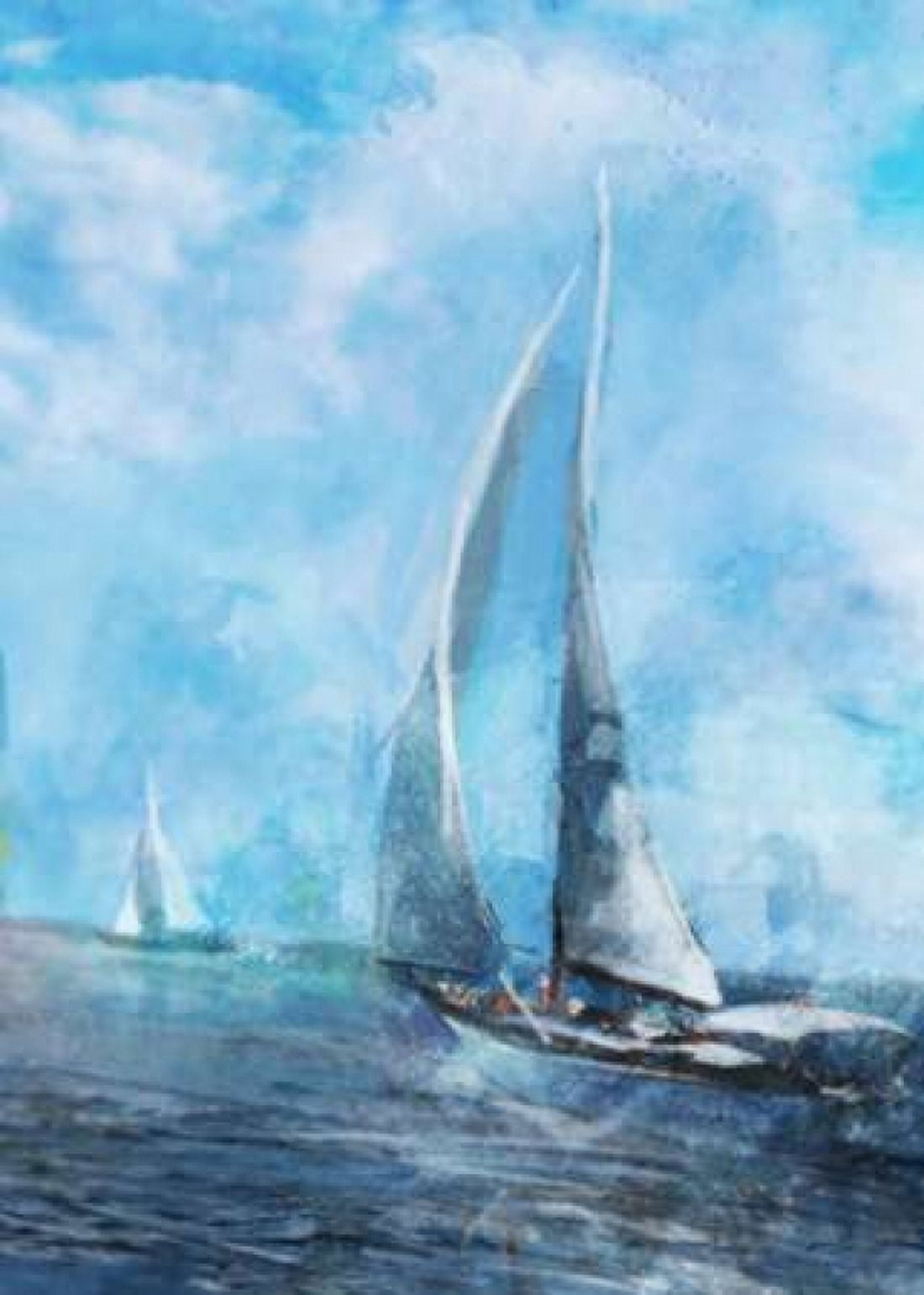 Sailing Sea 2 Canvas Art - Ken Roko (20 x 28)