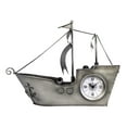 thumbnail image 1 of Sailing Ship Metal Table Clock, 1 of 4