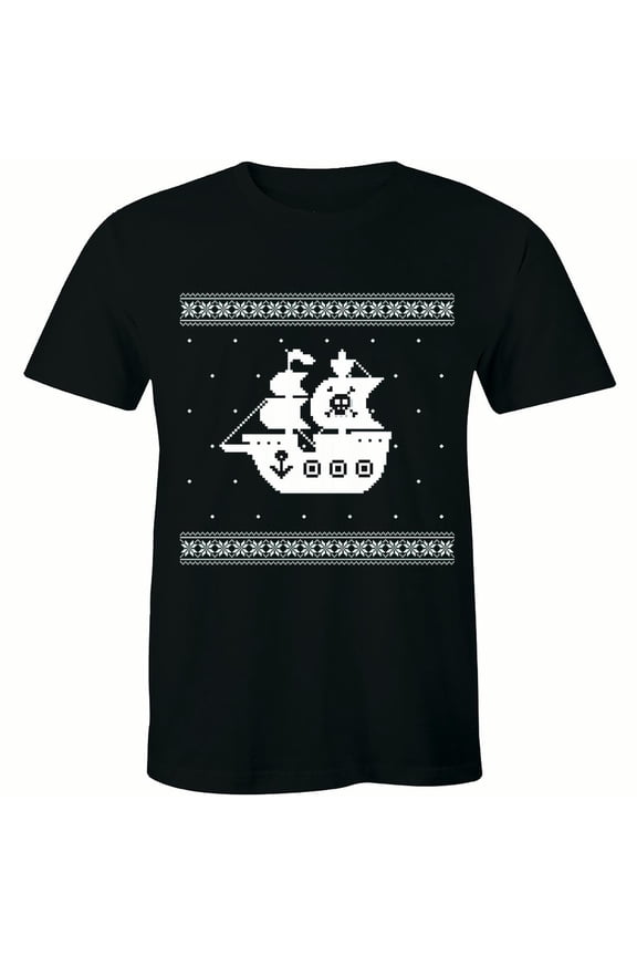 Sailing Ship Sailors Sail Oceans Seas Pirate Ugly Sweater T-Shirt