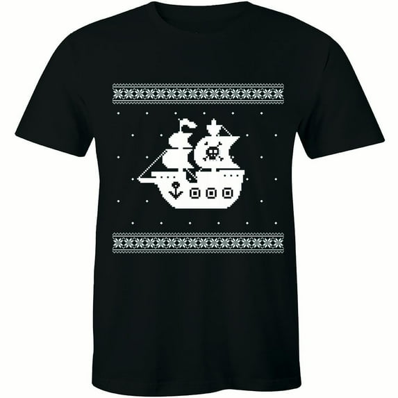 Sailing Ship Sailors Sail Oceans Seas Pirate Ugly Sweater T-Shirt