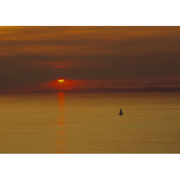 Sailing Ship Sea Canvas Art - Panoramic Images (18 x 24)