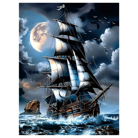 Sailing Ship wooden Jigsaw Puzzles, magic puzzle, family games, toys, decorations, paintings, home decor, gifts