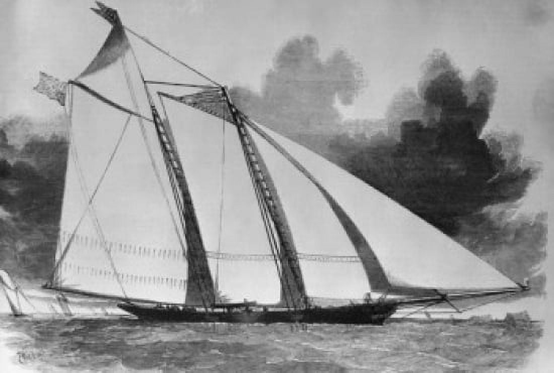 Sailing Vessel c1851 Ships Canvas Art - (18 x 24)
