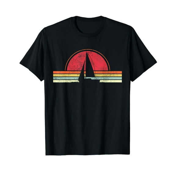 Sailing - Vintage Retro Sailboat Boating Boat Sailor Gift T-Shirt