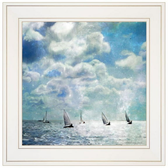 Sailing White Waters by Bluebird Barn Group Printed Wall Art Wood Multi-Color
