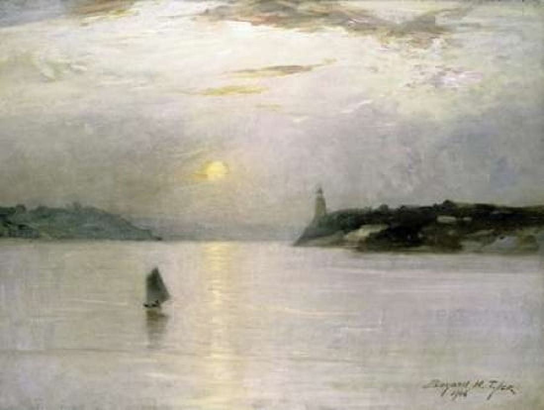 Sailing on The Hudson Canvas Art - Bayard Henry Tyler (22 x 28)