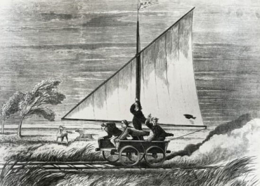 Sailing over the Western Plains Artist Unknown Canvas Art - (24 x 36)