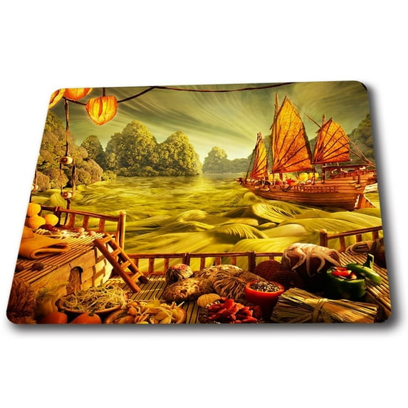 Sailing realistic painting Mouse pads Gaming Mouse Pad 9.84x7.87 inches