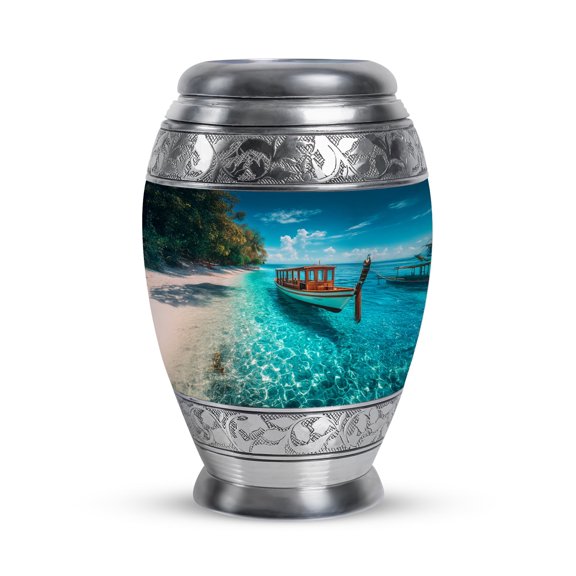 Sailing ship Urns for Human Ashes Adult Female, Cremation Urn for Female - Memorial Decorative Urn - Ashes Urns Keepsake - 3inch, Small/Mini Size - Single 1Pcs