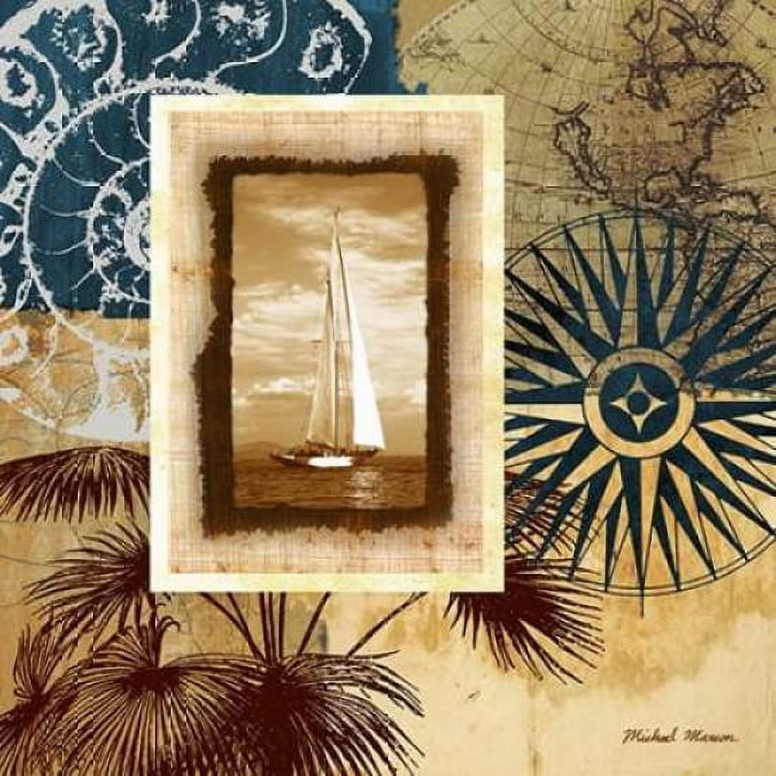 Sailing the Seas II Canvas Art - Michael Marcon (24 x 24)