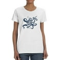 thumbnail image 1 of Sailor Anchor And Octopus Shaped T-Shirt Women -Image by Shutterstock, Female Large, 1 of 4