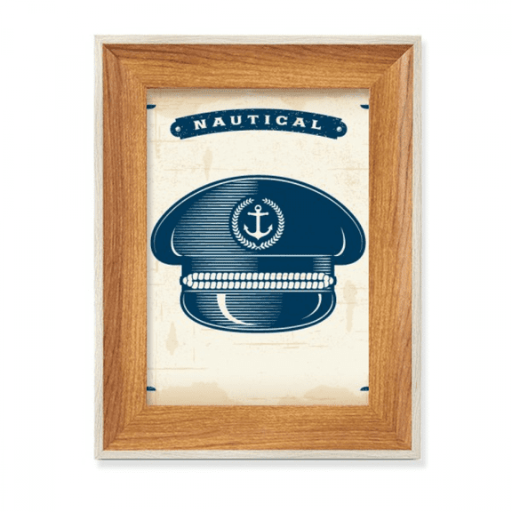 Sailor Hat Navigation Military Ocean Desktop Wooden Photo Frame Display Picture Art Painting Multiple Sets