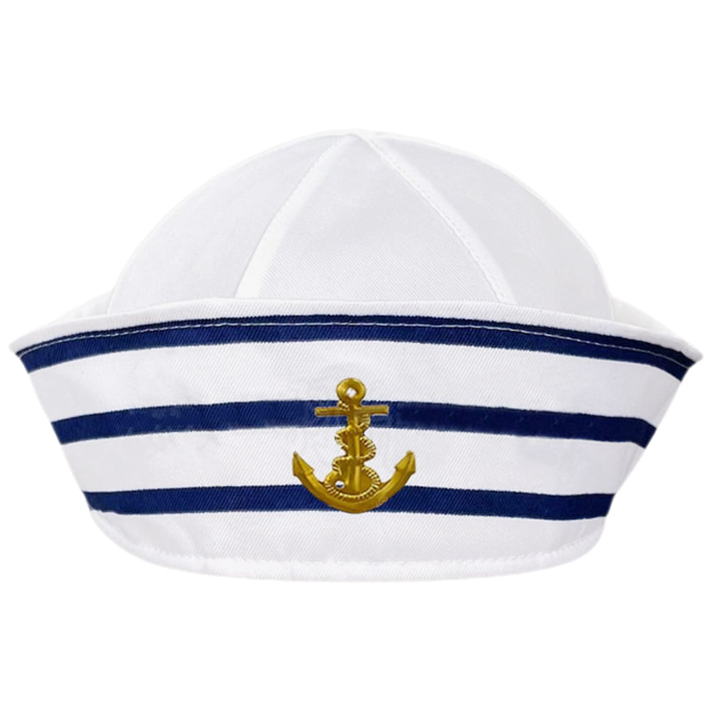 Sailor Hat Roleplay Costume 2 Count Dome Polyester (polyester Fiber ...