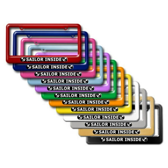 Sailor Inside - Sailing Love License Plate Frame