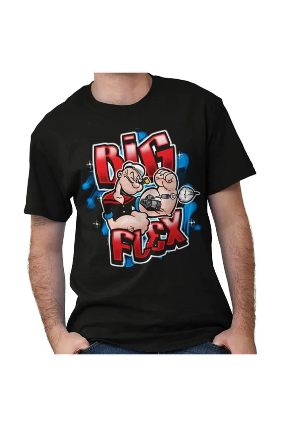 Sailor Man Airbrush Big Flex Tank Tattoo Cartoon Art Art Art Unisex T-Shirt, up to Size 5XL