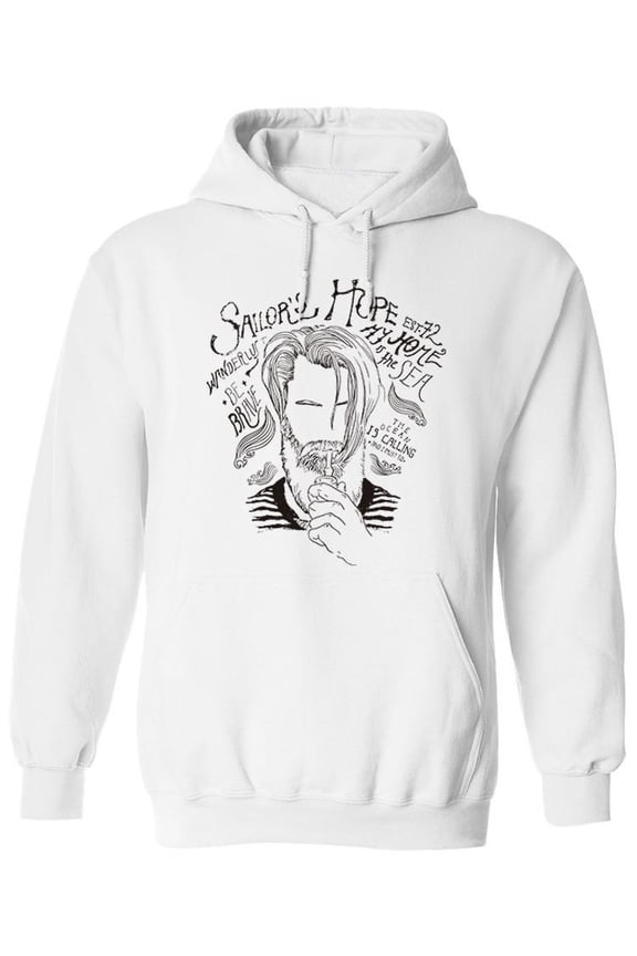 Sailor Man Hoodie Men - Men Hoodie, White, Small