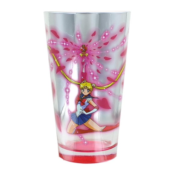 Just Funky Sailor Moon 16oz Metallic Print Pint Glass