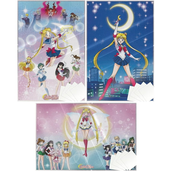 Sailor Moon - 3 Piece Anime TV Show Poster Set (The Favorites) (Size: 24" x 36" each) (Laminated Posters & Strips)