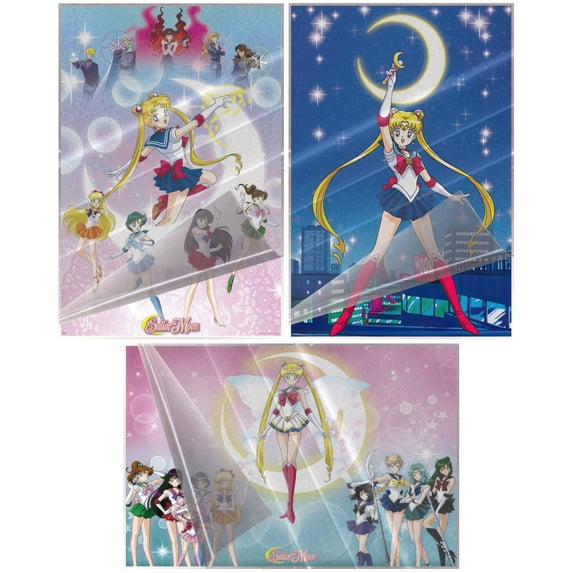 Sailor Moon - 3 Piece Anime TV Show Poster Set (The Favorites) (Size: 24" x 36" each) (Laminated Posters)