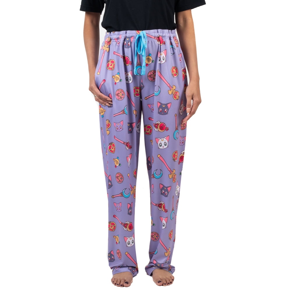Sailor Moon All Over Print Women s Sleep Pajama Pants M
