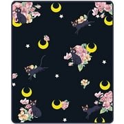 Sailor Moon Anime Luna Guardian Cat Sublimation Throw Blanket