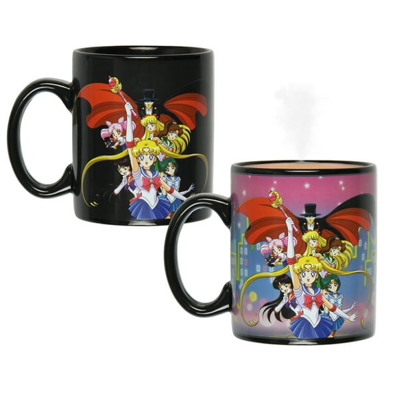 Sailor Moon Anime Manga Heat Reactive Color Changing Tea Coffee Mug Cup
