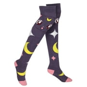 Sailor Moon Crystal Womens Luna Character Design Over Knee High Non-Slip Socks