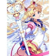 Sailor Moon Diamond Painting Kits for Adults, 5D DIY Anime Diamond Art Kits for Beginners Round Full Drill Painting with Diamonds Gem Art Crafts for Home Wall Decor Gift