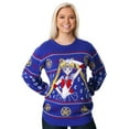 thumbnail image 1 of Sailor Moon Fair Isle Ugly Christmas Sweater for Adults, 1 of 12