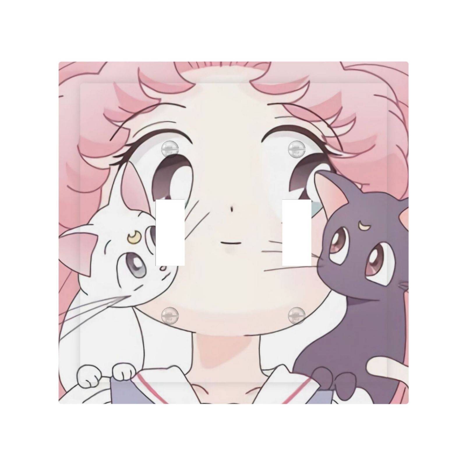 Sailor Moon Modern Two-Way Toggle Switch Panel，Made Of Pc，Dustproof ...
