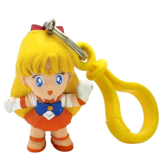 Sailor Moon Plastic Keychain, 2.25" Size, by Irwin Toy - Sailor Venus.