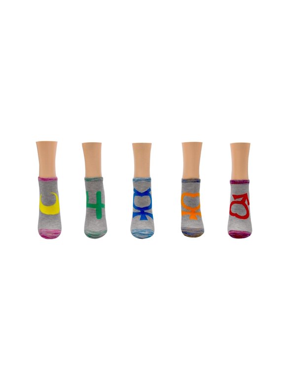 Scout Symbols Spacedye 5 Pair Pack Lowcut Socks