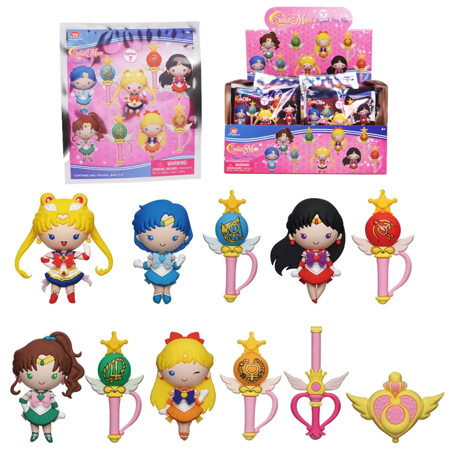 Sailor Moon Series 7 3D Foam Bag Clip Random 6-Pack - Walmart.com