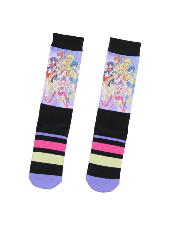 Socks Anime Manga Men's Sailor Moon Crystal Mid-Calf Athletic Crew Socks