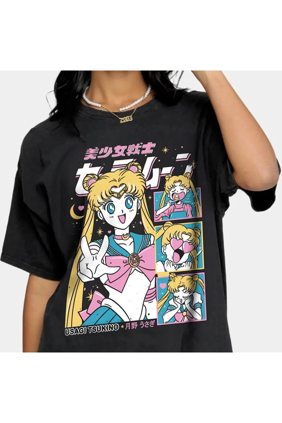 Sailor Moon Usagi Anime T-Shirt – Cute Magical Girl Manga Shirt, Fashion Anime Tee,Anime Manga Shirt