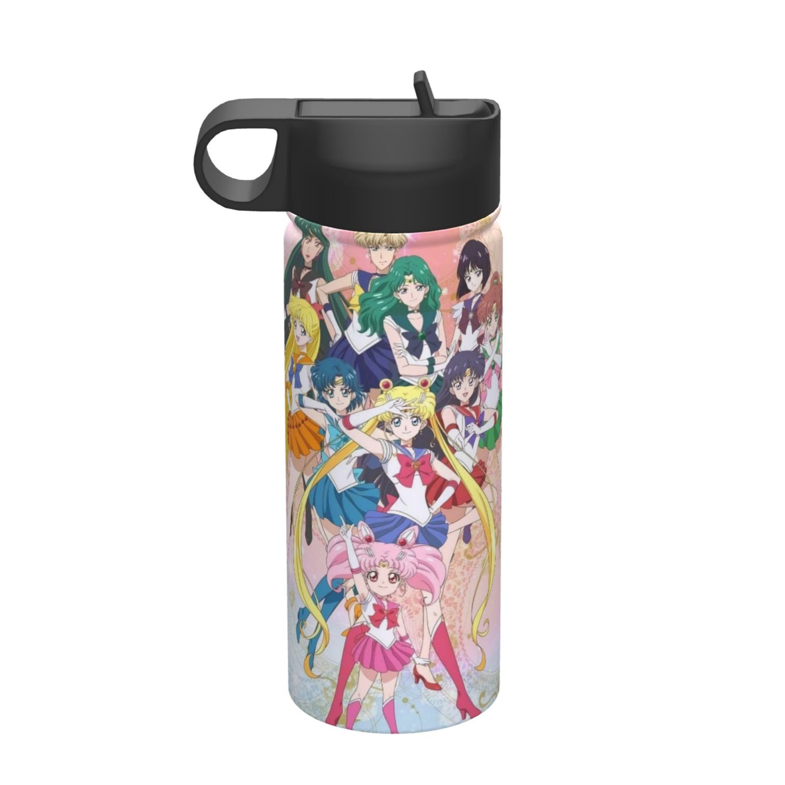 Sailor Moon Water Bottle, Cute Pattern Stainless Steel Vacuum Insulated