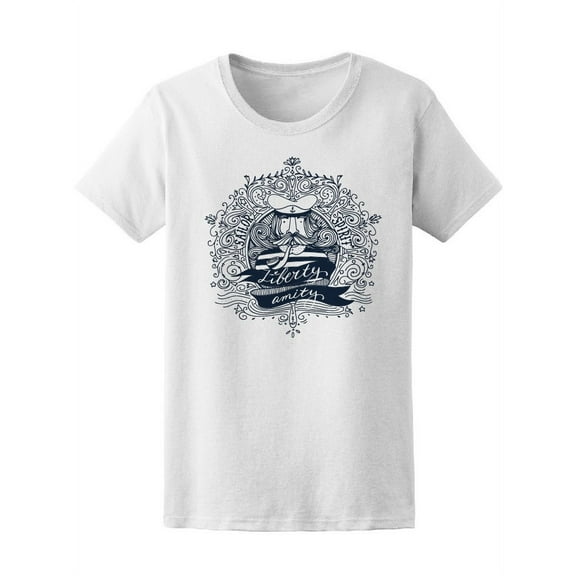 Sailor Nautical Liberty Amity T-Shirt Women -Image by Shutterstock, Female Medium