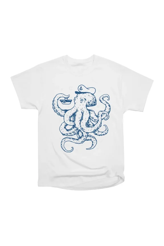 Sailor Octopus T-Shirt Tee Gift For Him Merch For Her Apparel For Friend
