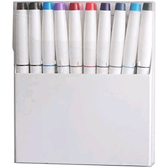 Sailor SHIKIORI Marker, 20 Colors Set (25-5400-000), White$$Office