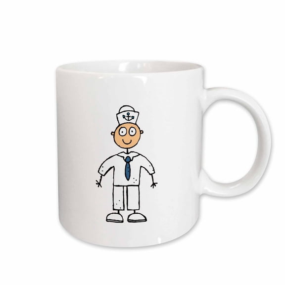 3drose, Sailor Stickman, 11oz Mug