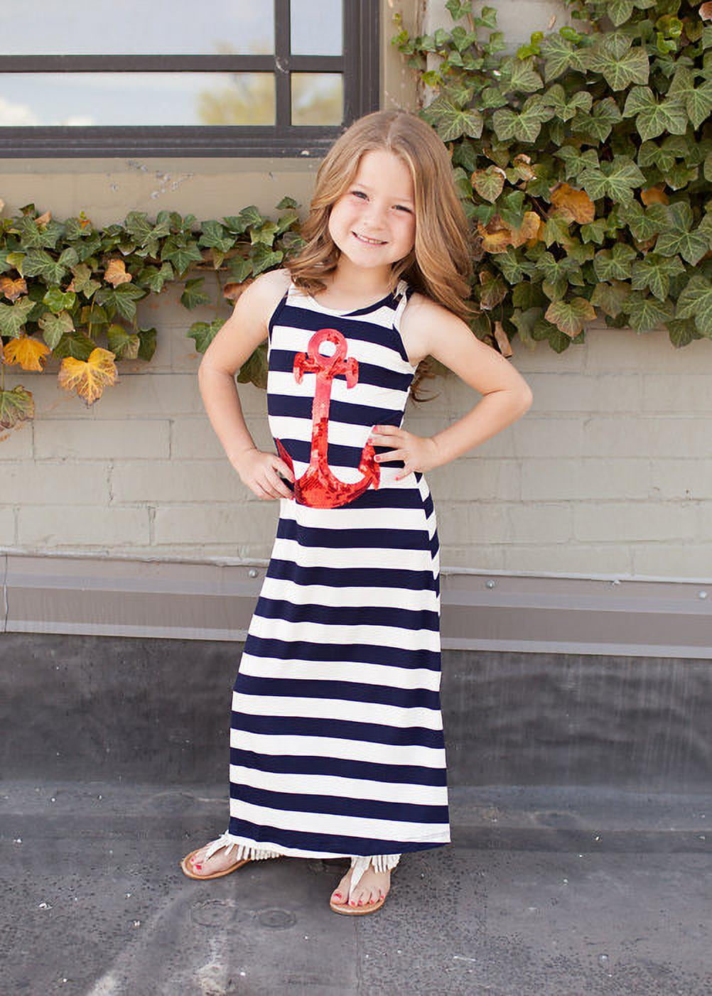 Girls navy summer dress hotsell