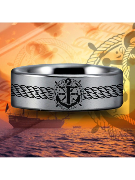 Sailor Tungsten Carbide Ring