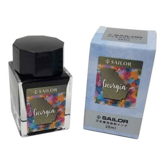 Sailor, USA State Bottle Ink, Georgia (Olive Green), 20ml, 13-9427-217