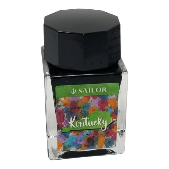 Sailor, USA State Bottle Ink: Kentucky (Green) 20ml, 13-9427-229