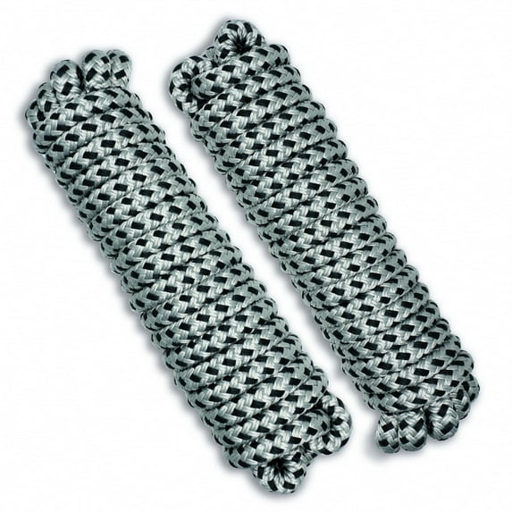 Sailors Locker Marine Docking 20-Foot Double-Braided Nylon Dock Lines with 12-Inch Loop, 2-Pack