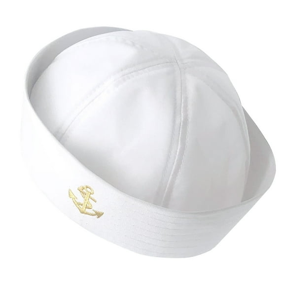 Sailors Ship Boat Captain White Military Hat Adult Kids Navy Marine Cap Anchor Sea Boating Party Cosplay Outfit