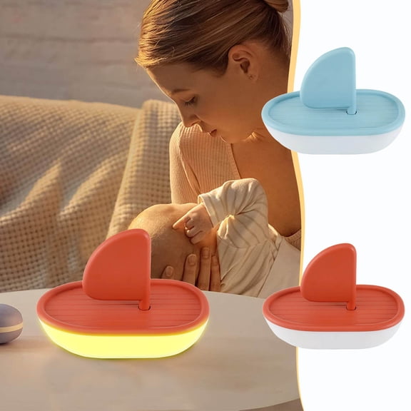 Sails Boatss Lamp Creationary Pat Light Music Box Birthday Gift Cute Rainbowss Vibes Music Boatss Companion Sleep Light