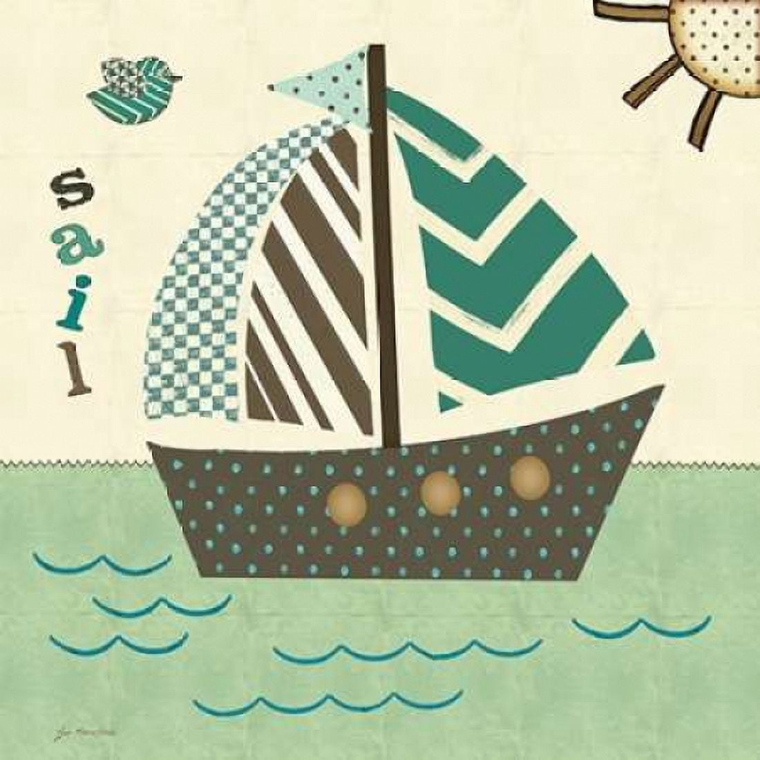 Sails West Canvas Art - Jo Moulton (24 x 24)